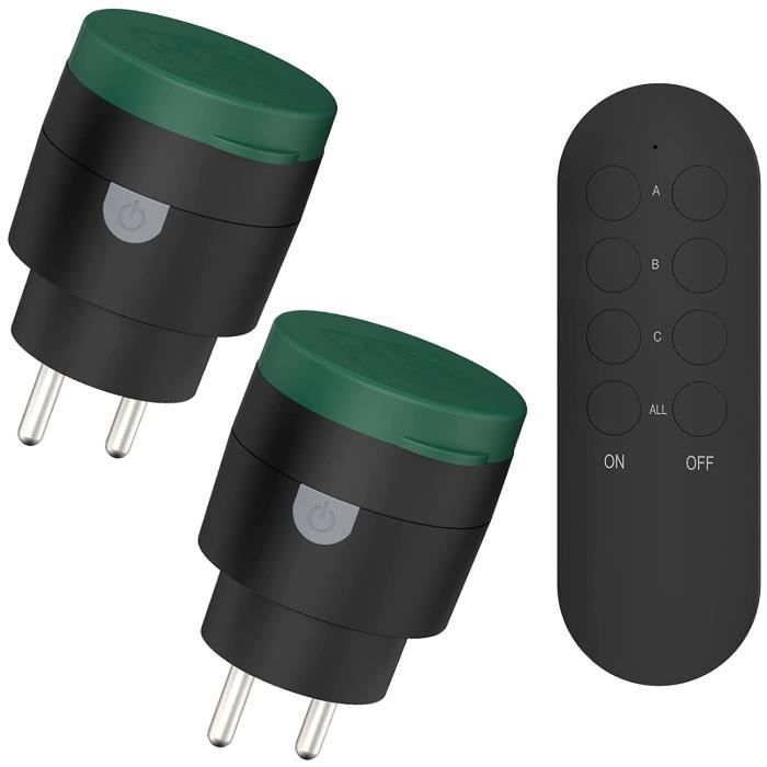 3 avis sur Zenitech - Lot de 2 prises 10A 2P T télécommandées - Équipements électriques domotique