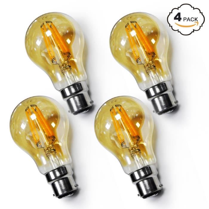Lampe Ampoule Edison à Filament LED Vintage B22 8W Retro