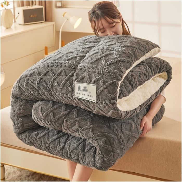 Acheter Couverture épaisse Double couche quatre saisons, couverture chaude et confortable, drap de couette épais, couverture d'hiver simple