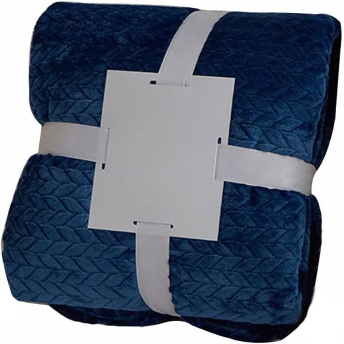SHANNA Couverture 100x160 cm, Epaisse Plaid Polaire Lapin en Peluche Super Douce et Duveteux