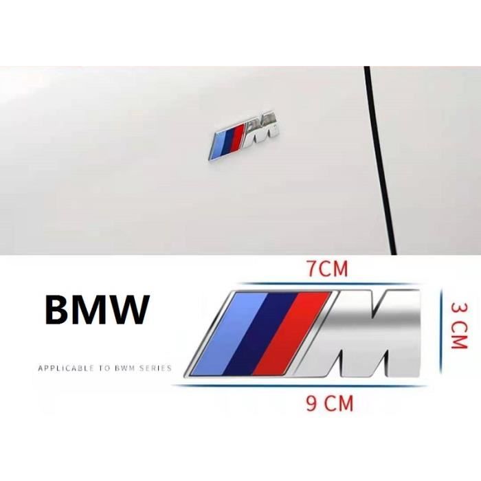 Logo ///M BMW Sport Performance Emblème Badge Chromé Autocollant Argent 90mm x30 mm