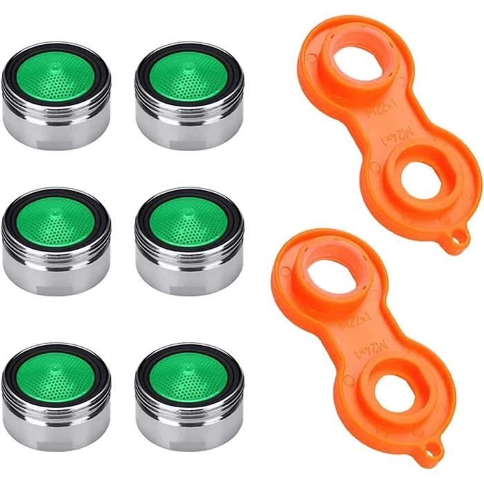 Sourcing Map 15pcs Aérateur De Robinet Mousseur En Acier Inox