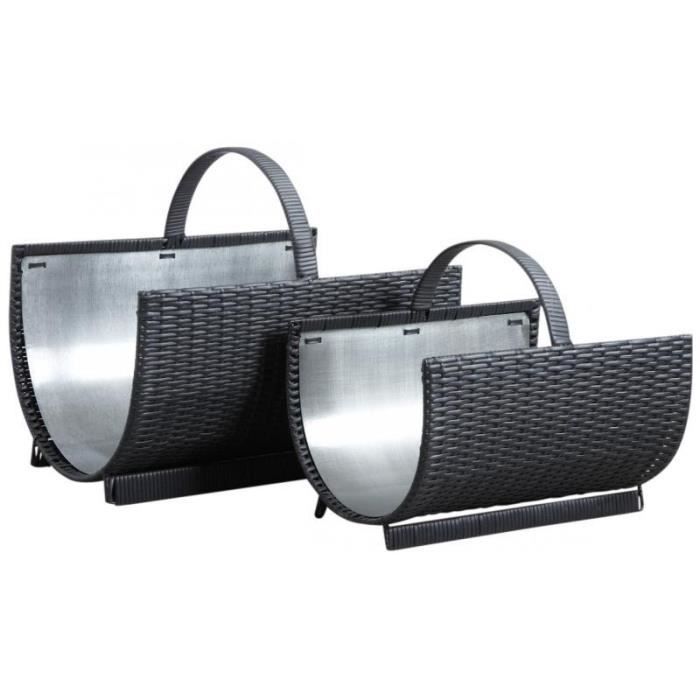 Lot de 2 Paniers en Roseau "Seagrass" 32cm Naturel