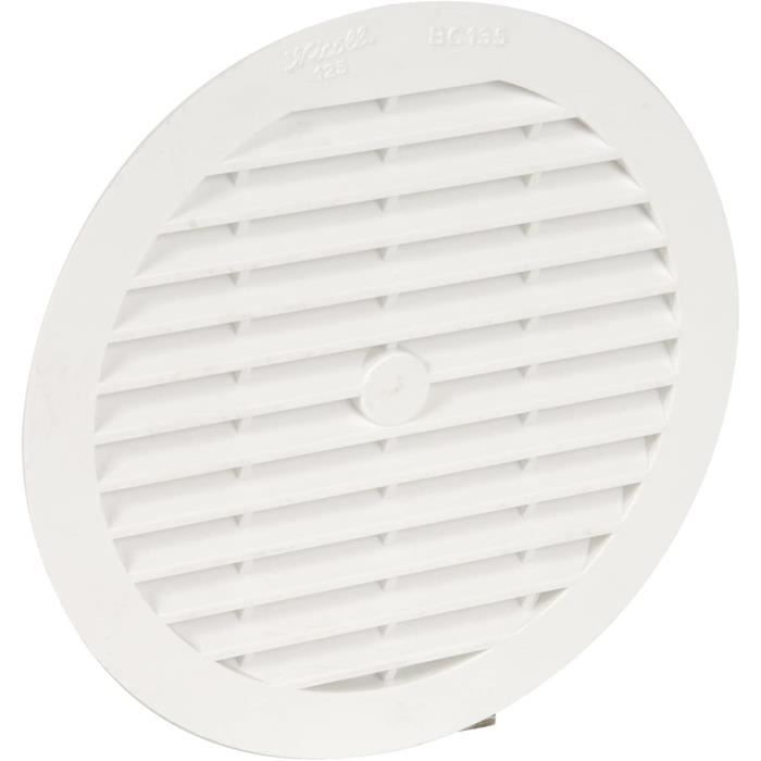 NICOLL Grille Façade Carrée à Combinaison Moust.150cm² Blanc | Leroy Merlin