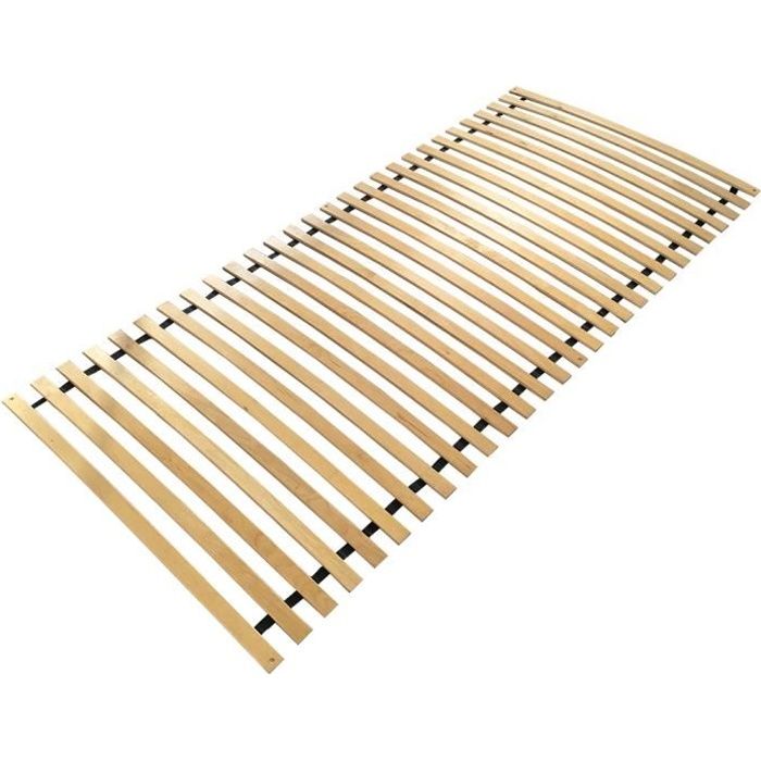 Sommier A Lattes En Bois Sans Cadre 28 Lattes Stables Et Flexibles Contreplaque De Bouleau Certifie Fsc 100 X 200 150 Kg Cdiscount Maison