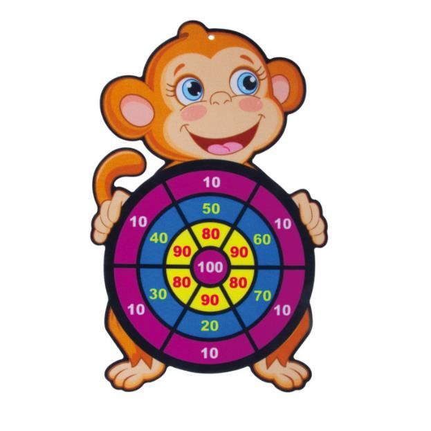 Jeux de Flechette Enfant 27cm Pliable Double Face Cible Flechette