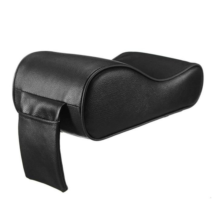 Housses Accoudoirs Voiture Universelles - 2 Pièces Noires Élastiques, Protection Anti-Taches