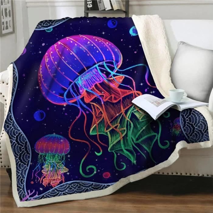 Couverture en Molleton de Flanelle Douce et Confortable Animal Lion
