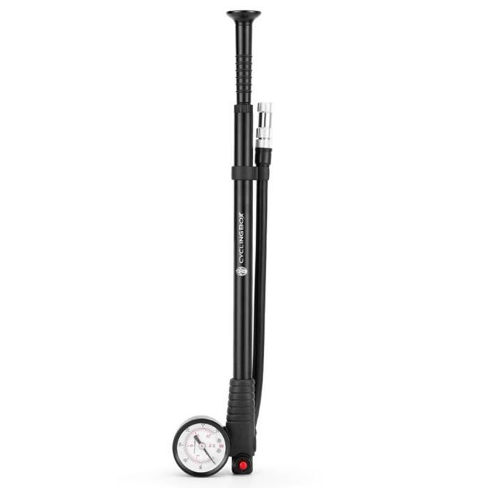 Pompe Haute Pression 300 PSI Pour VTT Et Vélo De Route - Pour Fourche Et Amortisseur Arrière - Portable