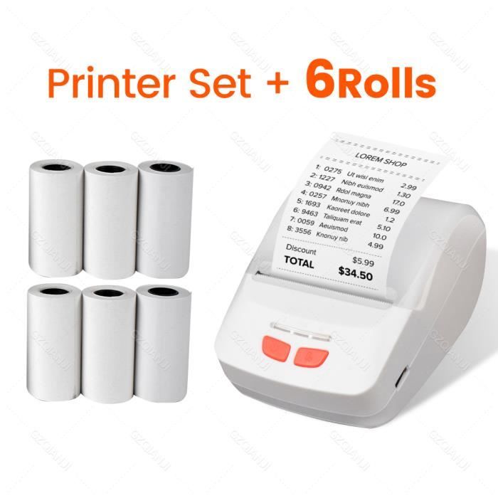Imprimante thermique sans fil BT Connect 200dpi - RNCYN - Rose
