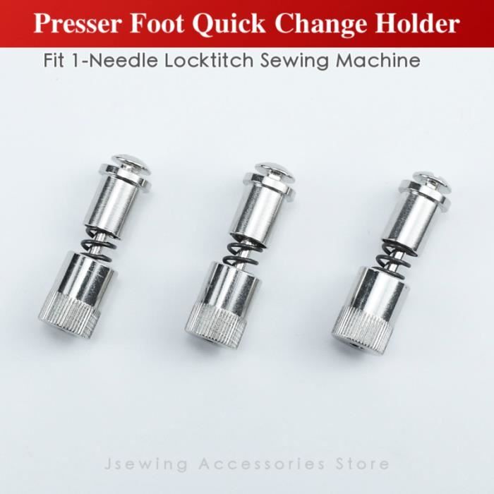 CKPSMS Lot De 2 Pieds Presseurs à Changement Rapide SFC2 - Ressort Instantané P60555 Pour Machines à Coudre