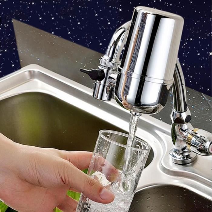Filtre à eau pour robinet de cuisine - Ioniseur d'eau - Gris