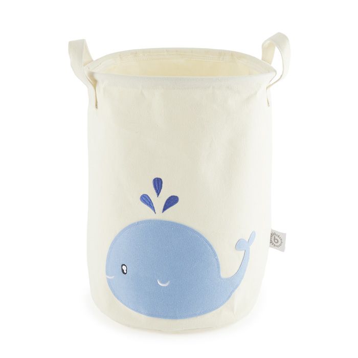 Bieco Panier à Linge Bebe Baleine Paniers à Linge Laundry Basket Corbeille a Linge Pliable Enfant Panier Rangement