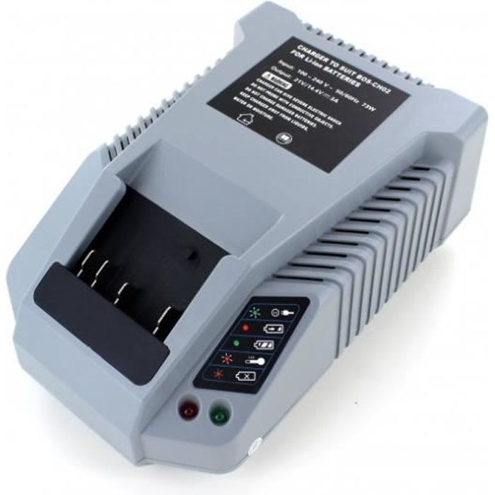 Chargeur compatible batterie glissiere BOSCH 14.4V 18V Li-ion