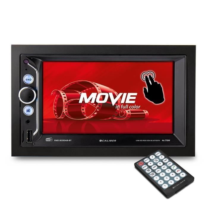 Autoradio Multimédia Caliber RMD803DAB-BT - écran tactile 15.8 Cm - 4 X 75 WATTS - USB/SD/AUX/DAB+/BT - Kit mains libres