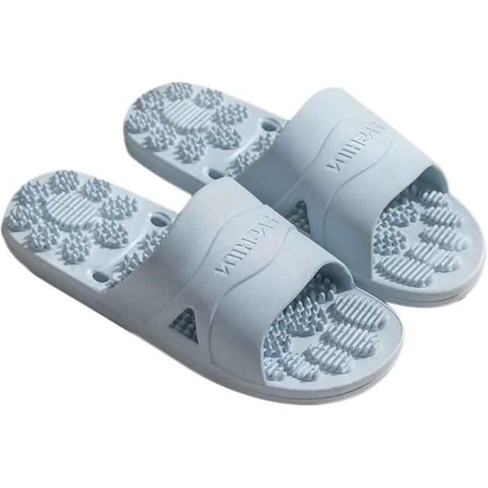 Dulameki Pantoufles Massage Pieds Été - Chaussons Acupression Antidérapants Pour Homme Femme - Soulage Fatigue & Douleurs