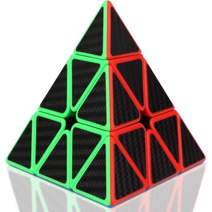 Pyramide Cube, 3X3 Speed Cube Pyraminx Cube Magique Cube Autocollant ...