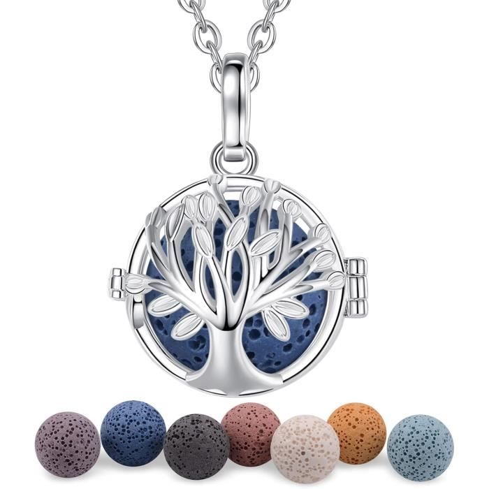 JOYMIAO Bracelet De Médaille Femmes Diffuseur Huile Essentielle