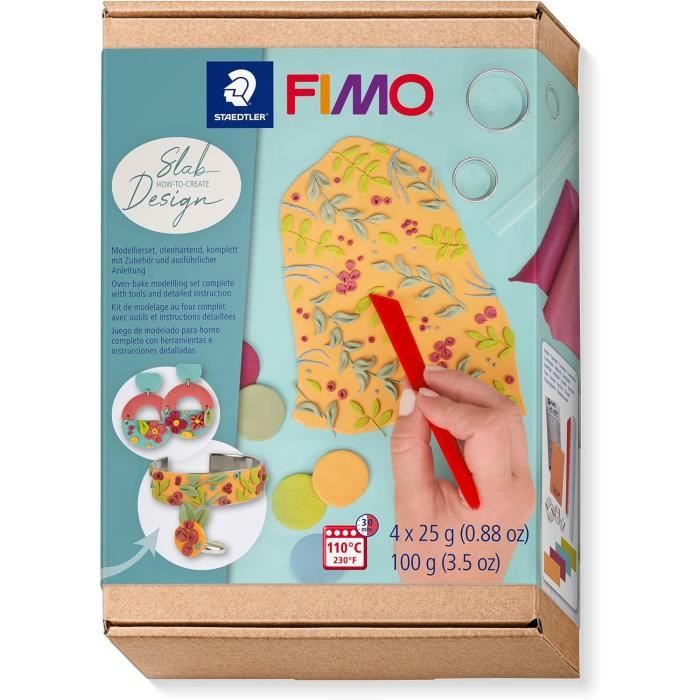 Fimo - Set De Création - 4 Pains Pâte À Modeler 25 Grammes + 3 Cutters ...