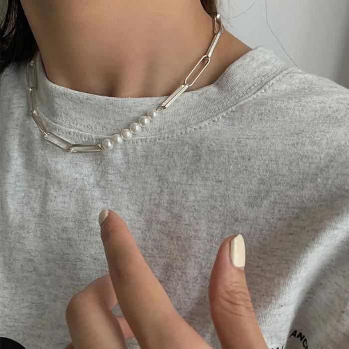 Chaîne Pantalon YAOYYG En Métal Blanc À Motifs Étoiles Double