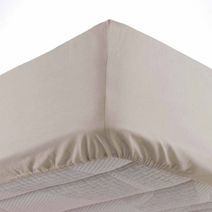 Drap Housse Microfibre Oscar 140x190cm Naturel
