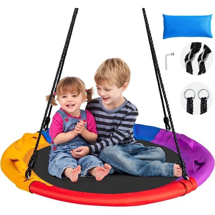 relaxdays Nest swing - balançoire nid d'oiseau - balançoire d'extérieur relaxdays Nest swing - balançoire nid d'oiseau - balançoire d'extérieur