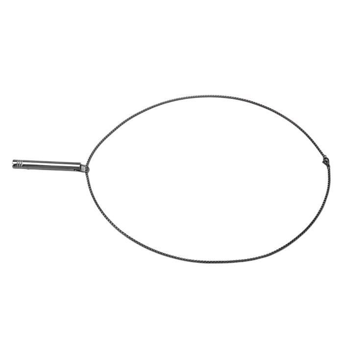 Collier Respiratoire Anti-stress - Pendant En Acier Inoxydable, Jouet à Mâcher Pour Anxiété/fumier