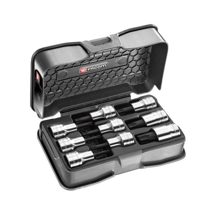Coffret douilles tournevis FACOM AMEX.3APB Torx 12 9 pièces - vue 2