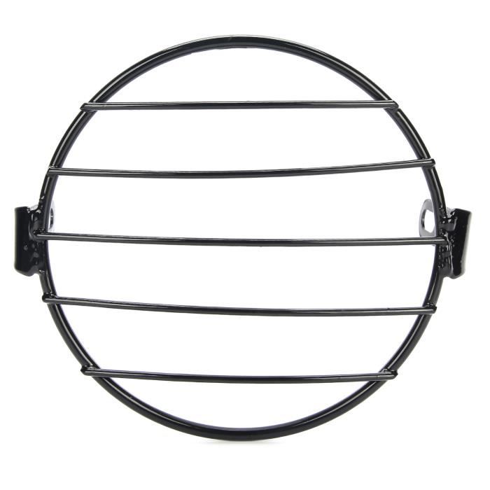 Grille De Phare Moto 5.75 Pouces Pour Harley-Davidson XL 1200/883 2004-2014 - Protection Avant En Alliage Noir - 4