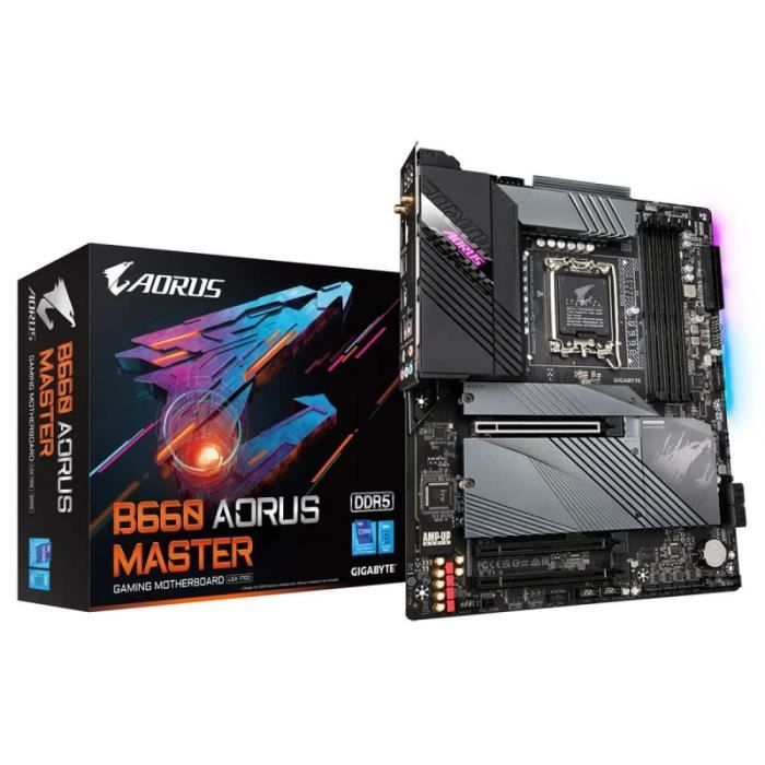 Carte Mère – GIGABYTE – B660 AORUS MASTER – Socket LGA1200 – ATX – 64 Go RAM