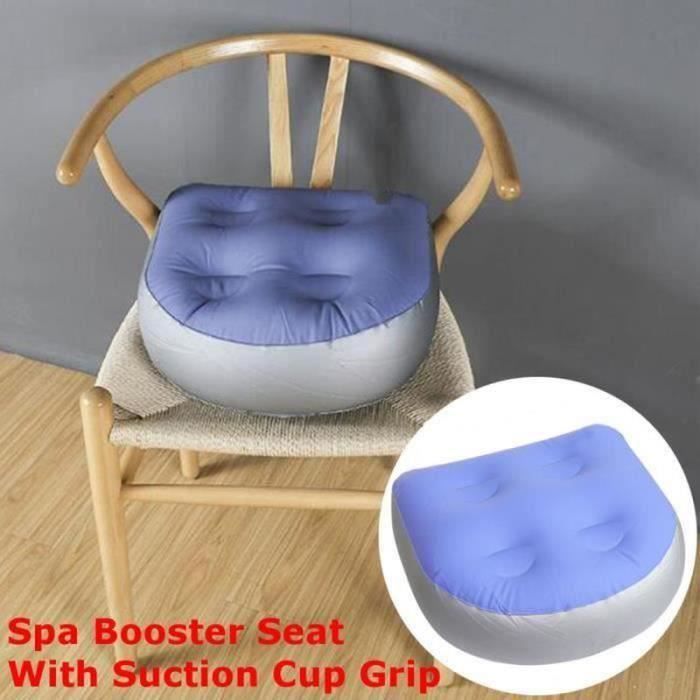 Siège D'Appoint Gonflable Pour Spa Et Bain à Remous - Bleu - Avec Ventouses - Confortable Et Portable