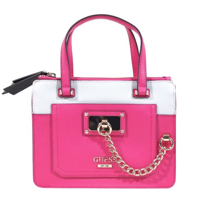 Sac à Main Guess Bianca Neuf Avec étiquettes - Couleur Beige/noir Multicolore - Modèle Big City