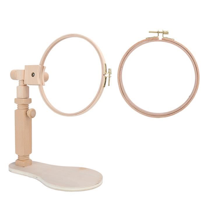 Cadre Cerceau (hoop) Pour Point De Croix Ou Broderie, Ovale 9 X 5 Pouces, En Bois - Neuf, Tension à Ressort
