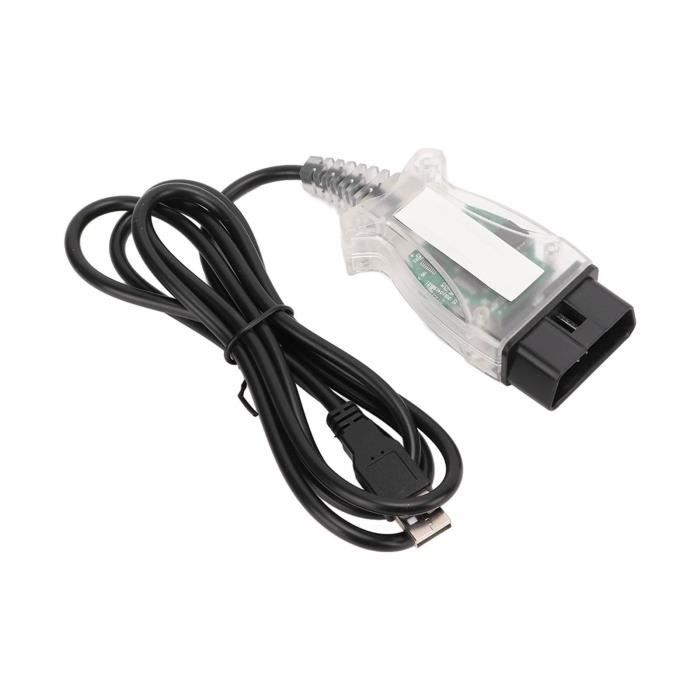 Keenso outil de diagnostic USB Câble K + DCAN avec interrupteur Interface  USB voiture OBD2 outil de Diagnostic pour E60 E61 E81 E70 - Cdiscount Auto
