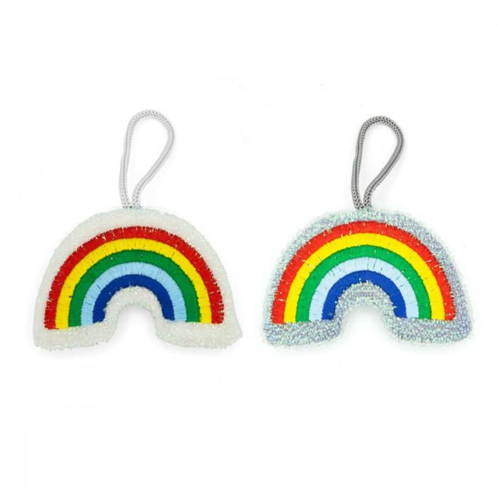 Éponge à vaisselle - KIKKERLAND - Lot de 2 - Arc-en-ciel - Multicolore - Nylon - Durable - Efficace