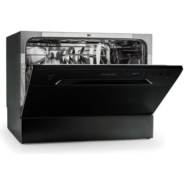 Mini Lave Vaisselle 6 Couverts - Klarstein ia 6 - Pose Libre avec 6  Programmes - Noir - Cdiscount Electroménager