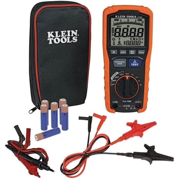 Klein Tools Megohmmetre Multimetre testeur d'isolation, resistance 4000 — free download