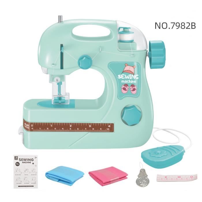 Machine à Coudre Simulée Portable – Jouet Éducatif Enfant – Rose – 10 X 6.3 Cm – Cadeau Anniversaire