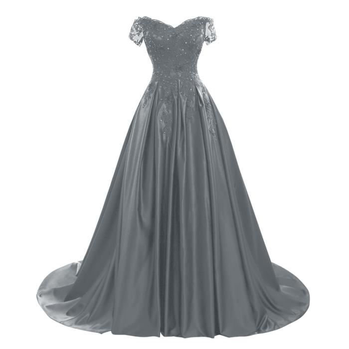 robe de bal grise