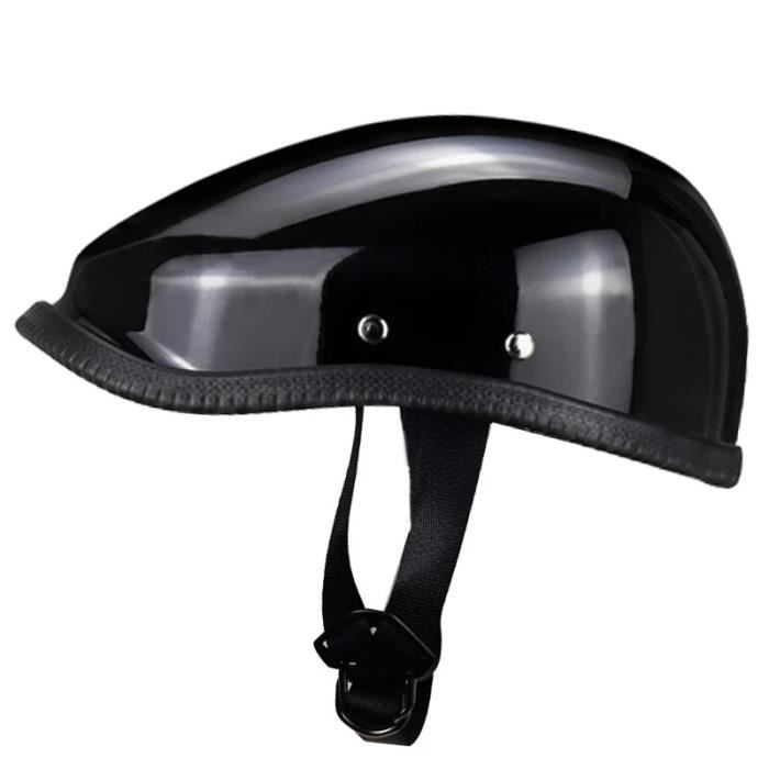 M-M35-11) Casque De Moto Rétro Allemand, Demi-casque Homologué DOT