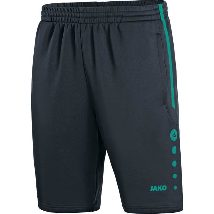 Short dentraînement Active - Jako - Gris anthracite/turquoise - Homme - Respirant - Football