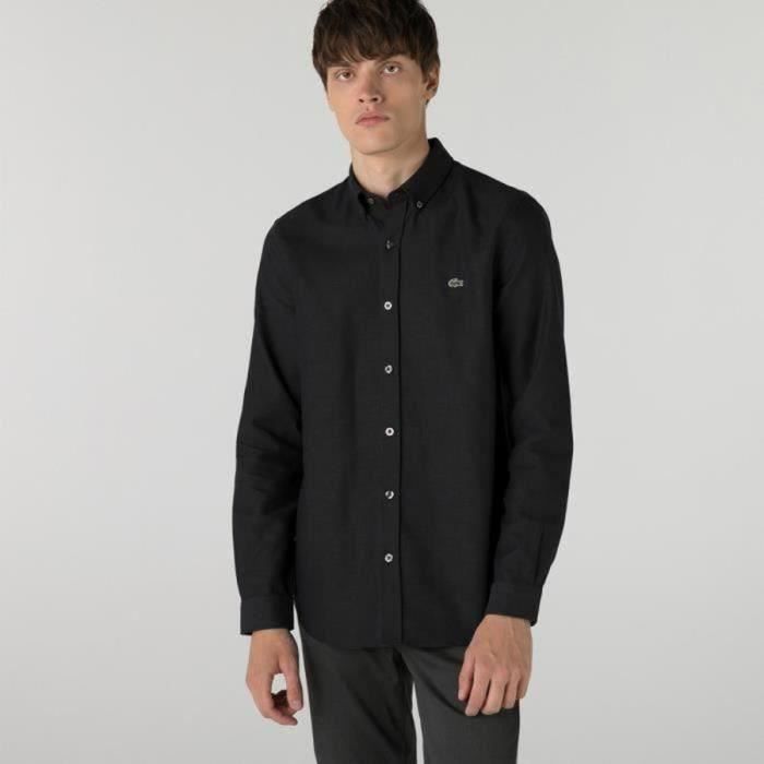 Chemise En Lin Blanc Lacoste Pour Homme