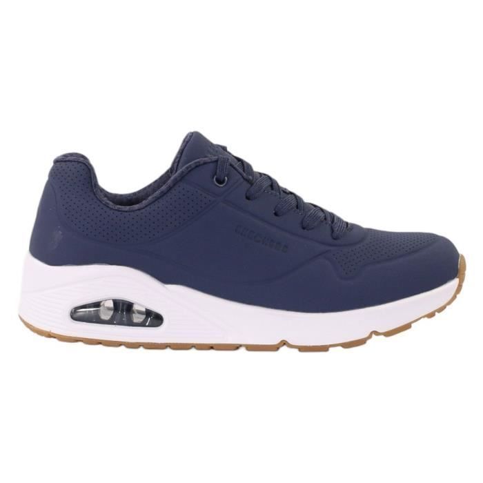 Skechers Chaussures SKECHERS Unostand Bleu marine - Mixte/Enfant - Textile - Lacets - Plat