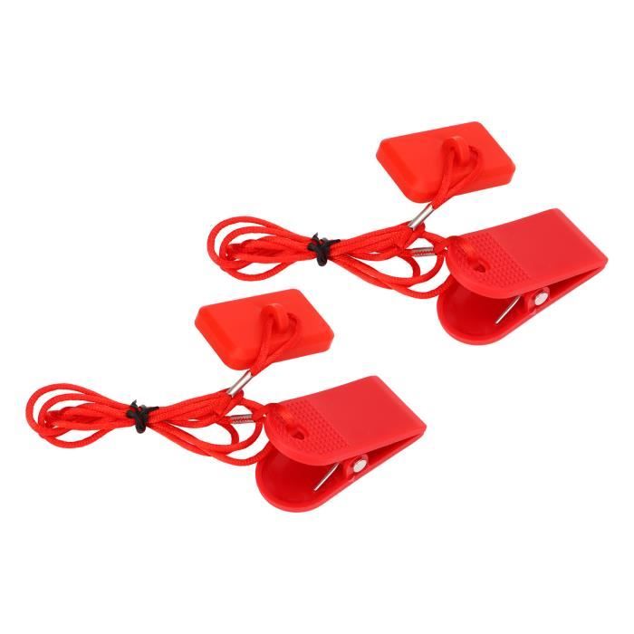 Clé De Sécurité Magnétique Pour Tapis Roulant – 2 Pièces, Compatible Interrupteur Rond, Corde 92 Cm
