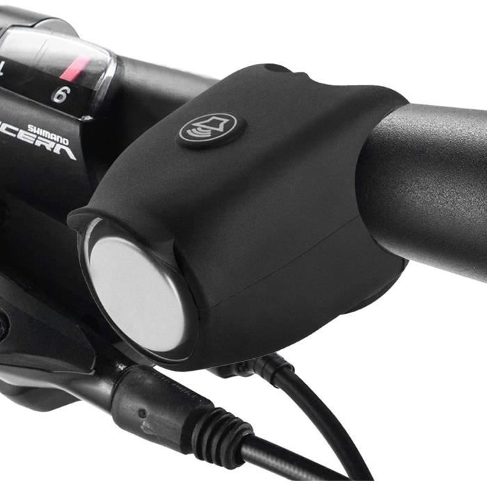 Sonnette électrique rechargeable USB pour vélo et trottinette - OUTAD - 120 dB - Noir