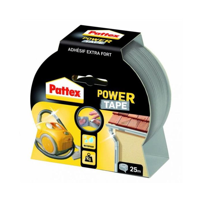 Adhésif - PATTEX - Power tape - Gris - 5 m - Multi-usages
