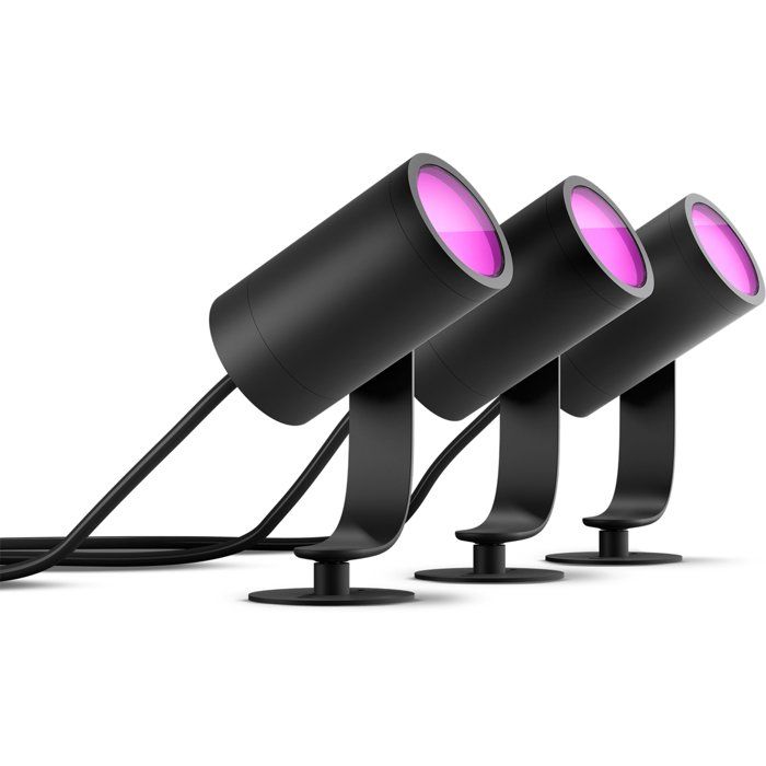 Kit de 3 Spots Extérieur Philips Hue Lily 8 W – IP65, 590 lm - vue 2