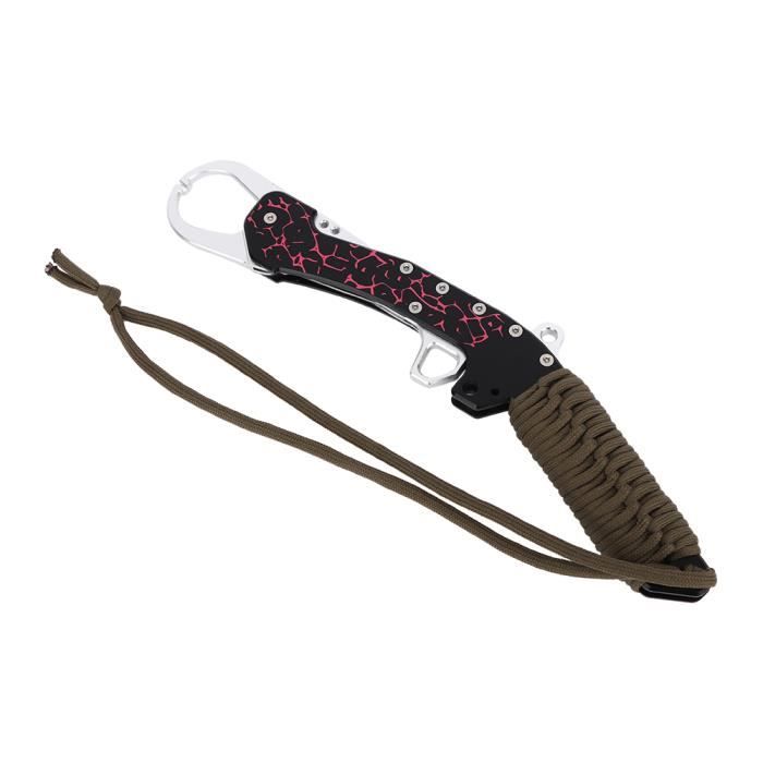 Pince Multifonction Pêche En Alliage Aluminium - Coupe-fil, Ouvre-anneaux, Léger 87g, étui Inclus - 4