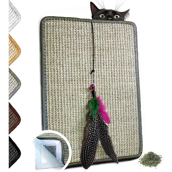 Griffoir Pour Chat Avec Plateau Sieste En Sisal - 47x30x13 Cm - Protection Meubles Et Sols