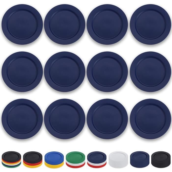 Set de 4 assiettes plates - Fleurs de Jardin - Terre de sienne - Sézane